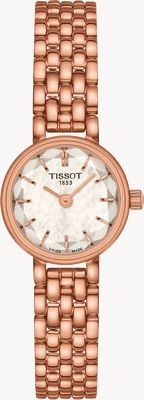 Tissot Women's Lovely | Facetted Mother-of-Pearl Dial | Rose Gold Stainless Steel Bracelet T1400093311100