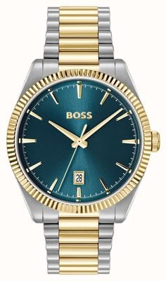 BOSS CHESWICK Three-Hand Quartz (40mm) Blue Dial / Two-Tone Stainless Steel Bracelet 1514311