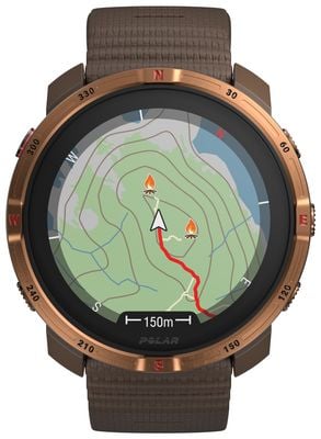 Polar Grit X2 Premium AMOLED GPS Outdoor Multisport Smartwatch - Brown Copper (S-L) 900115135