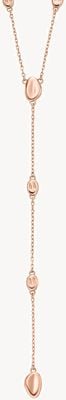 Skagen Women's Anja Pebbles Rose Gold-Tone Stainless Steel Y-Shaped Necklace SKJ1845791