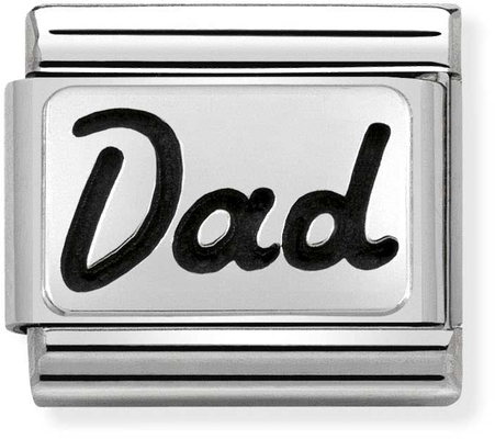 Nomination Classic Dad Oxidised Sterling Silver & Steel Charm 330102/33
