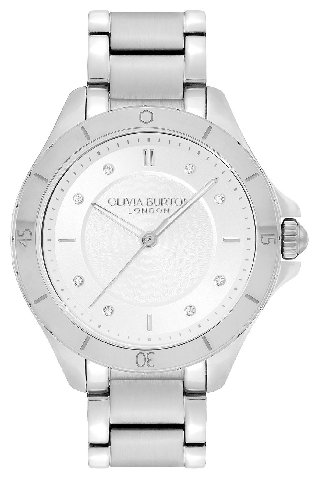 Olivia Burton 24000039 Sports Luxe | White GuillochÃ© Dial Watch