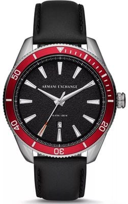 Emporio Armani Enzo Leather Black Strap Men's AR11836