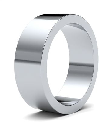 James Moore Wedding Rings | Platinum | 7mm | Medium | Flat | AG_7GMF-PT