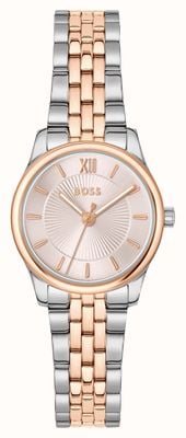 BOSS GRACEFUL MINA Three-Hand Quartz (25mm) Pink Dial / Two-Tone Stainless Steel Bracelet 1502842