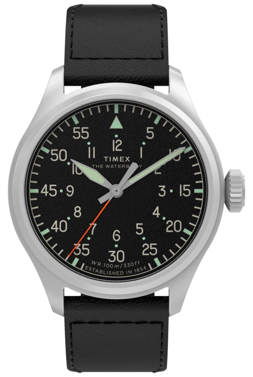 Timex TW2Y70400 Waterbury Ace (41mm) Black Dial / Black Watch