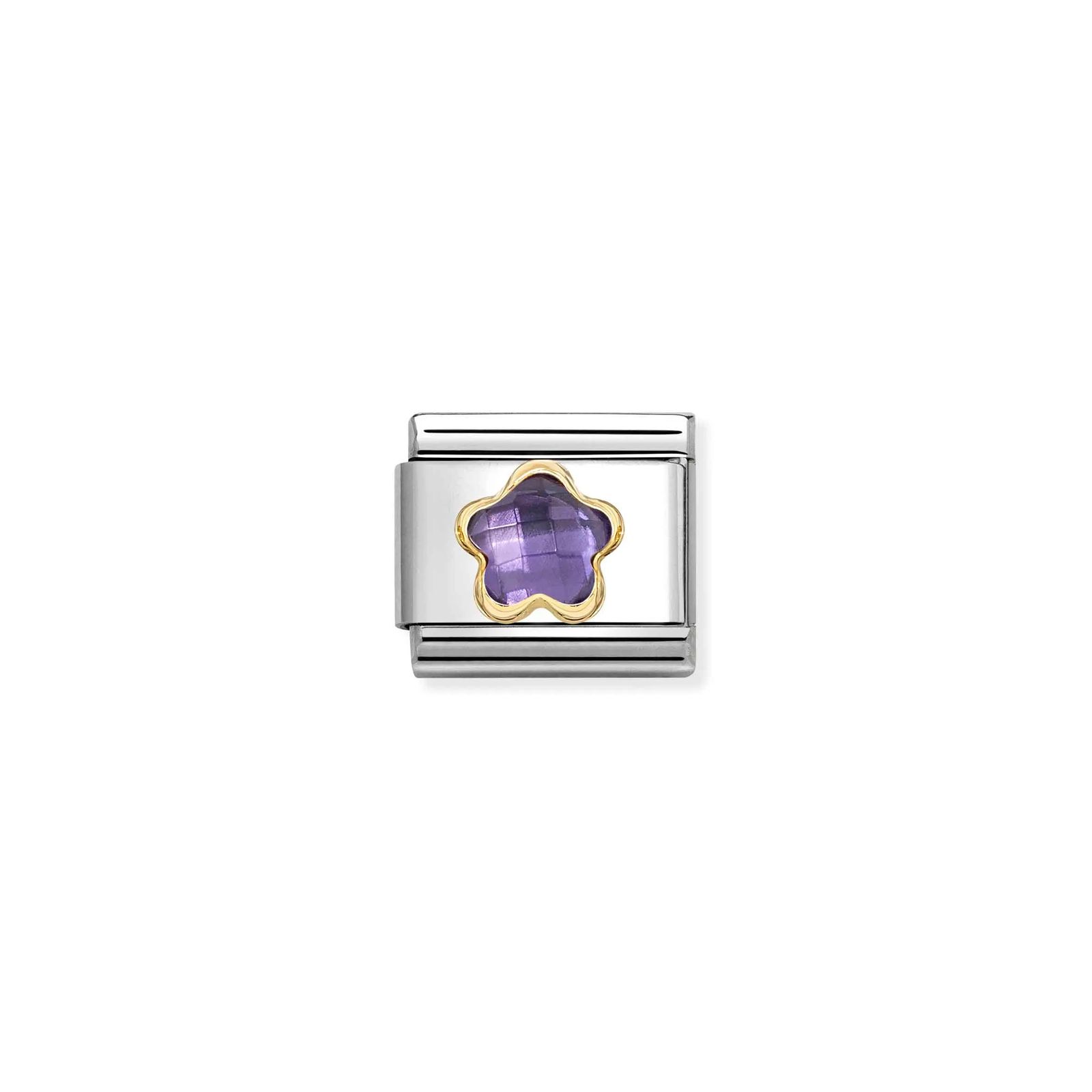 Nomination 030615/001 Classic Purple Cubic Zirconia Flower Jewellery