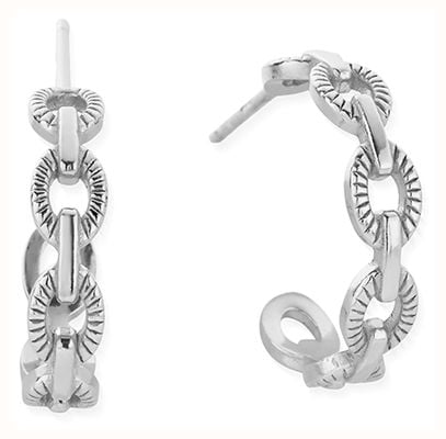 ChloBo Figaro Chain Huggie Hoop Earrings Sterling Silver SEH3470