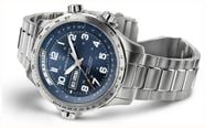 Hamilton Khaki Aviation X-Wind Day-Date Automatic (45mm) Blue Dial / Stainless Steel Bracelet H77765141 - alternate view 2