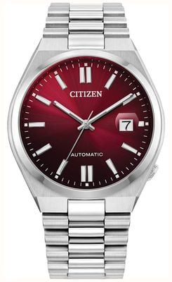 Citizen Tsuyosa Automatic (40mm) Sunray Red Dial / Stainless Steel Bracelet NJ0150-56W
