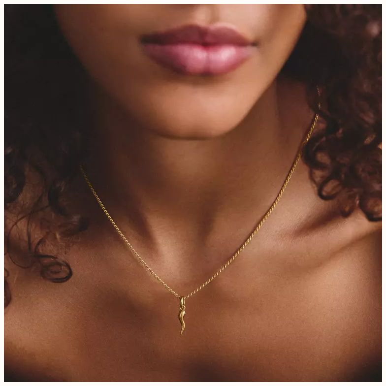 Thomas Sabo THOMAS SABO Charm Club Connect 18ct Yellow Gold-Plated Cornicello Charm CC1328-M01-39 - alternate view 3
