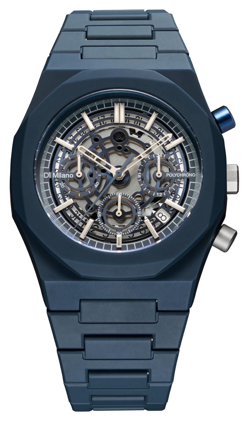 D1 Milano PHBJ12 Polychrono Model B (40.5mm) Skeleton Dial Watch