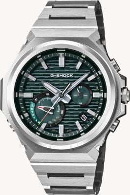 Casio G-Shock G-Steel GST-B1000 Series (44.2mm) Green 'Brick Pattern' Dial / Stainless Steel Bracelet GST-B1000D-3AER