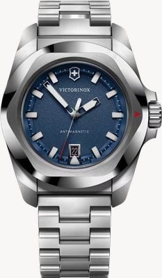 Victorinox I.N.O.X. Quartz (41mm) Black Dial / Stainless Steel Bracelet 242031