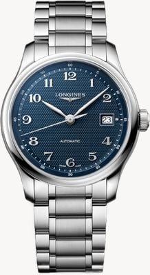 LONGINES Master Collection Automatic (39mm) Blue "Barleycorn" Dial / Stainless Steel Bracelet L29494936