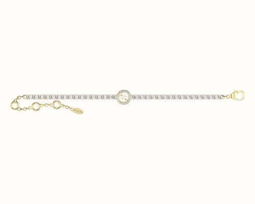Guess Guess Paradise Gold Tone Crystal Bracelet UBB05142YGL