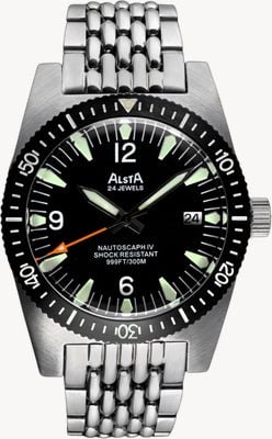 Alsta Nautoscaph IV Automatic (40mm) Black Dial / Stainless Steel Bracelet Watch NAUTOSCAPH IV