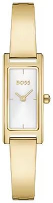BOSS Lucy White Dial 15mm Ladies Gold Plated Watch 1502857