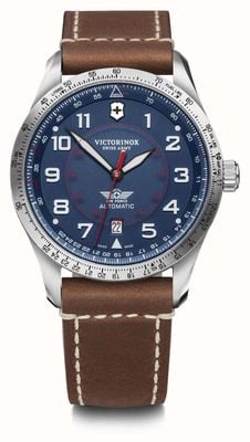 Victorinox Airboss Mechanical (42mm) Blue Dial / Brown Leather 241887