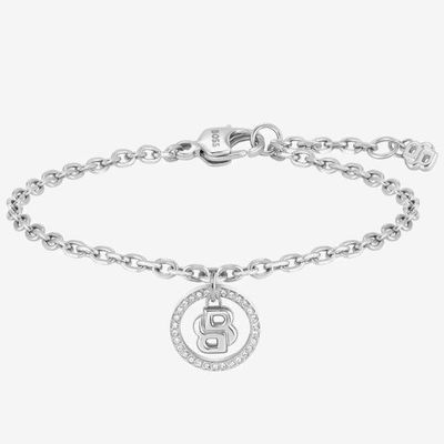 BOSS Jewellery Double B Divine Silver Tone Bracelet 1580806