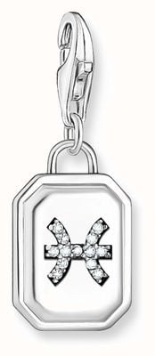 Thomas Sabo Silver Charm Pendant Zodiac Sign Pisces With Zirconia 2142-643-21