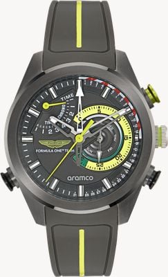 Aston Martin Aramco Formula One™ Team KRS Quartz Multifunction (44mm) Grey Dial / Grey Silicone Strap MTFR1F601
