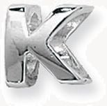 Silver & Co Letter K Charm G80401/K