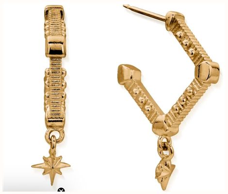 ChloBo Gold Inner Guidance Hoop Earrings GEH3245