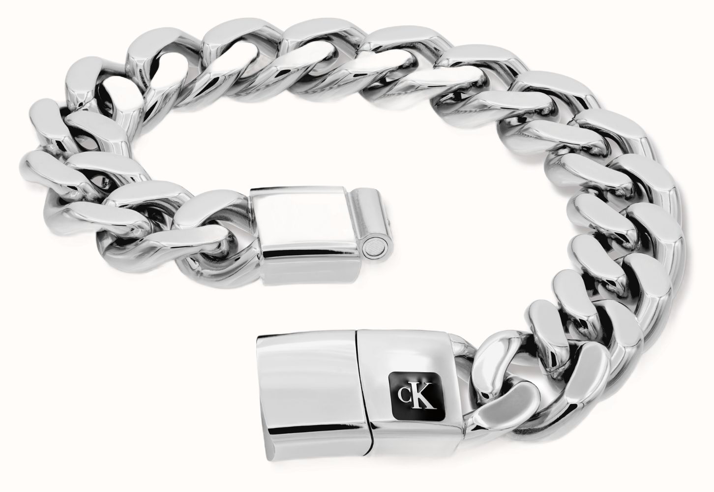 Calvin Klein COMMAND Silver Chunky Bracelet Mens 35100101 - alternate view 2