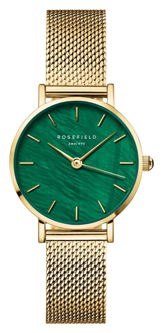 Rosefield SEEGMG-SE72 Small Edit (26mm) Green Mother-of- Watch