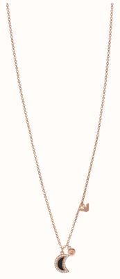 Emporio Armani Women's Rose Gold-Tone Moon Pendant Necklace EGS2958221