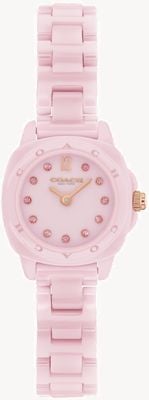 Coach KITT 21mm pink ceramic ladies watch 14504663