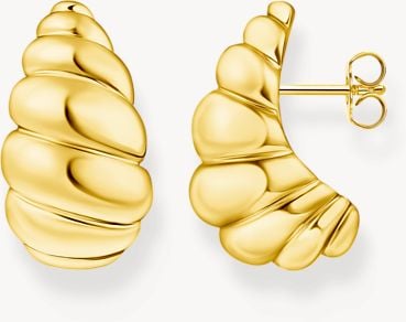 Thomas Sabo Gold-Plated Organic Shaped Stud Earrings H2326-413-39