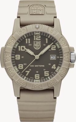 Luminox Leatherback Sea Turtle 'Sand Turtle' 0320 Series (44mm) Brown Dial / Sand PU Rubber Strap XS.0326
