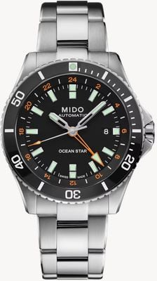 MIDO Ocean Star GMT Automatic (44mm) Black Dial / Stainless Steel Bracelet M0266291105101