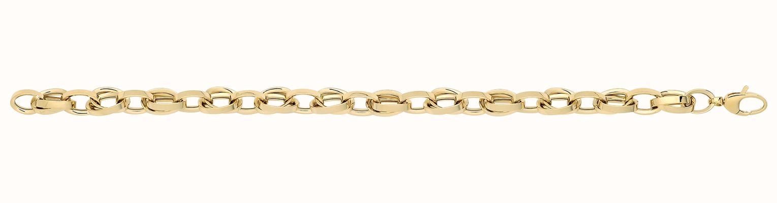 James Moore TH 9ct Yellow Gold Hollow Bracelet BR690