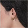 Olivia Burton Honeycomb Geo Gold Plated Hoop Earrings 24100613 - alternate view 3