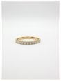 James Moore & Co 0.27ct Round Brilliant Natural Diamond 18ct Yellow Gold Half Eternity Ring E42264-27