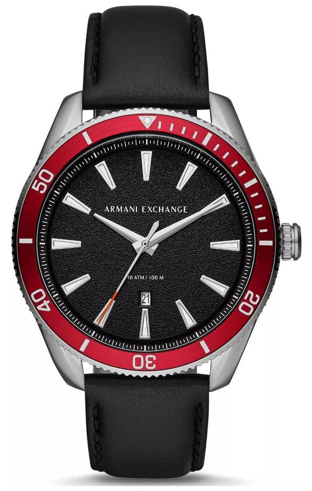 Emporio Armani AR11836 Enzo Leather Black Strap Men's Watch