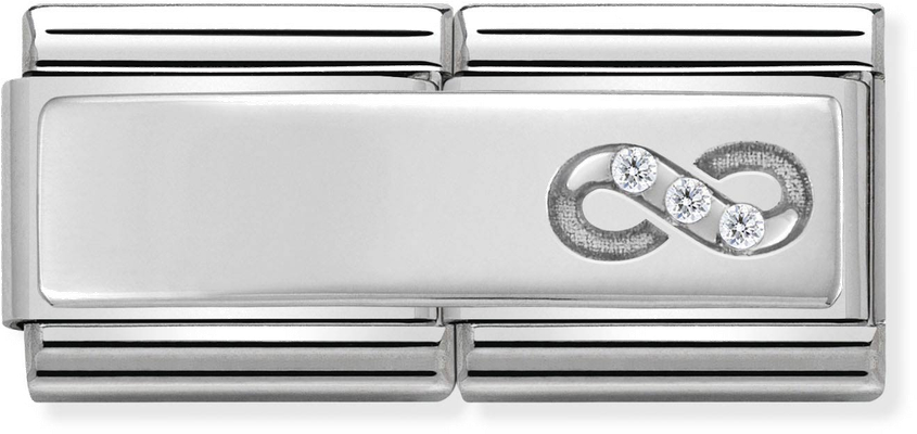 Nomination Classic Infinity Sterling Silver & Steel Charm 330731/14