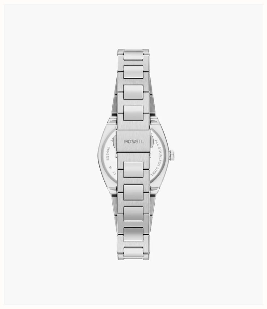 Fossil Everett 27 mm Three-Hand Stainless Steel Fossil Watch ES5490 - alternate view 2
