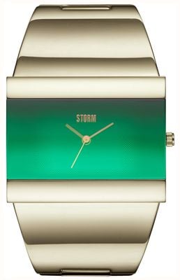 STORM Starletti Gold Lazer Green (38mm) Green Dial / Gold-Tone Stainless Steel Bracelet 47313/GD/GN