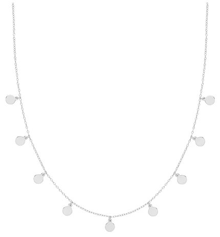 Treasure House G3373 Silver Multi Spaced Disc Charms Jewellery