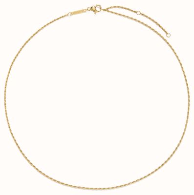 D.LOUISE Ladies Gold-Tone Fine Rope Chain 45cm NAN-10-45