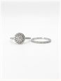 0.66ct Round Brilliant Natural Diamond 9ct White Gold Halo Cluster Ring & Matching Eternity Ring ES13788CA-9G14699W - alternate view 2