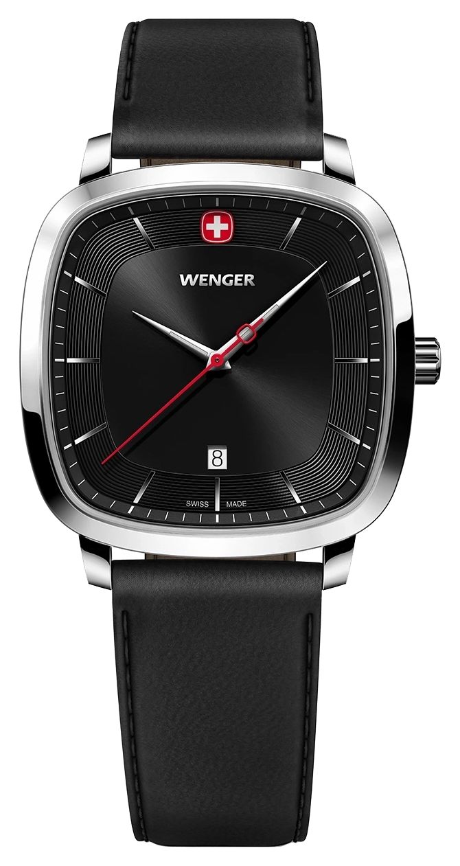 Wenger 01.1921.105 Vintage Classic Quartz (37mm) Black Watch