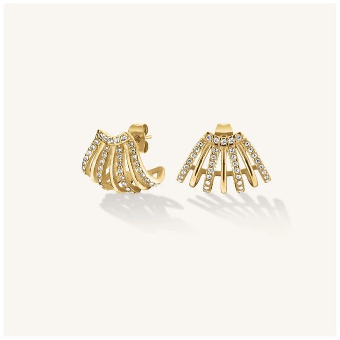 Rosefield Jewellery JECCG-J1029 Caged Crystal Gold Stainless