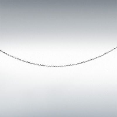 IBB 9ct White Gold 10 Mirror Box Chain 41cm/16" 5.16.1883