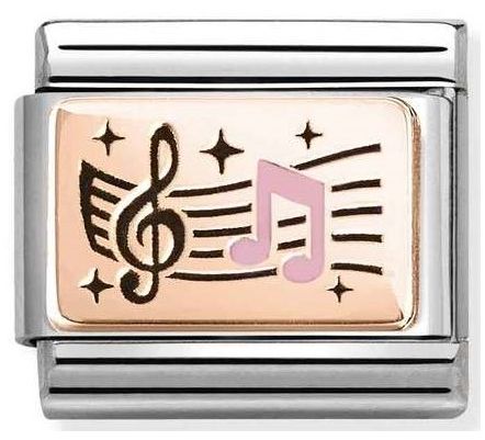 Nomination 430204/06 Classic Music Notes Rose Gold & Steel Jewellery