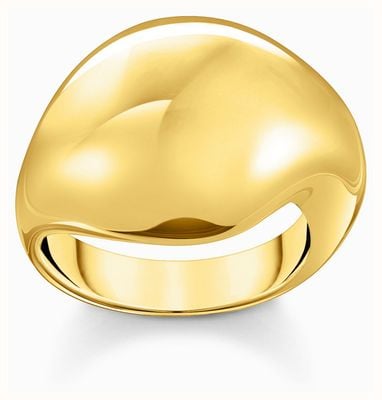 Thomas Sabo Organic Drop Shape Rings Gold-Plated Sterling Silver Size 56 TR2470-413-39-56